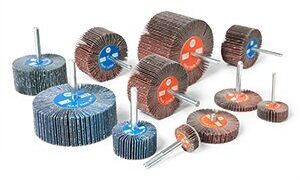 cloth abrasive flap wheels with spindle - CTA Calflex